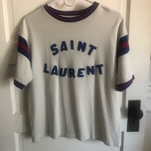 Saint Laurent baseball tee 2021 Anthony Vaccarello